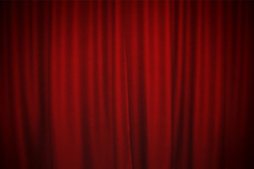 Red scene curtain