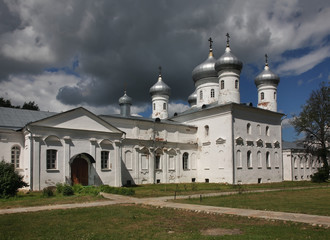 Savior Cathedral in St. George's (Yuriev) Monastery. Novgorod the Great. Russia