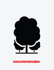 Tree icon, Vector