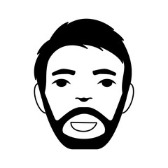 head man avatar icon vector illustration design