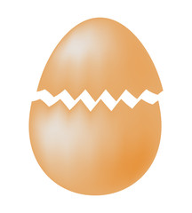 broken egg  vector symbol icon design.