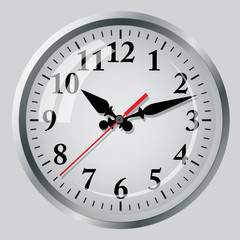 Clock flat icon. World time concept. Business background. Internet marketing. Daily infographic