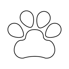 dog footprint isolated icon vector illustration design