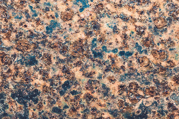 Rusty, corroded, grunge metal surface pattern background.