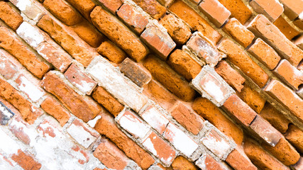 old red brickwork diagonal