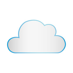 Cloud computing technology icon vector illustration graphic design