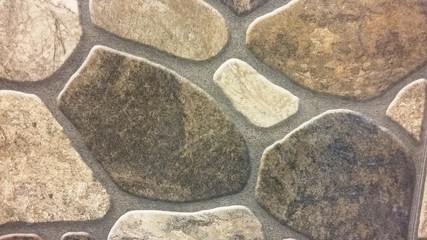 Stone, sea stones. Stone wall