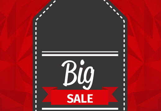 Red and Black Modern Big Sale Template Design
