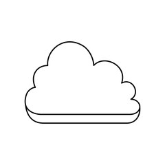 Cloud computing technology icon vector illustration graphic design