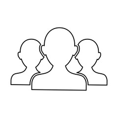 Man profile silhouette icon vector illustration graphic design