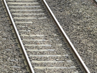 Train Tracks Close Up
