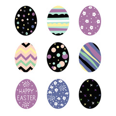 Set of Easter eggs