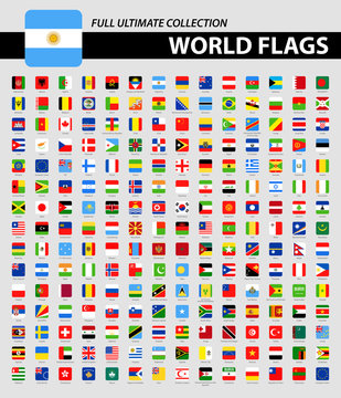 Square Flags of the World - Full Ultimate Collection