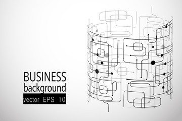 3d lines background abstract technology. Geometric figure.