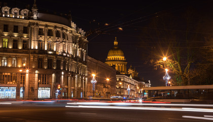Fototapeta na wymiar Street of Saint Petersburg
