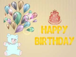 Festive background for children's parties/ birthdays/ print