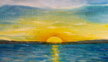 Oil painting, handmade
