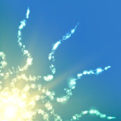 Naklejka premium Abstract vector blue mesh background. Point tentacles. Futuristic style card. Elegant background for business presentations. Eps 10.