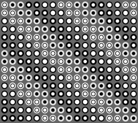 Abstract pattern from circles