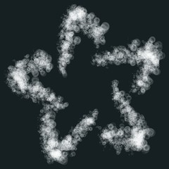 Abstract vector bubble background. Bubble star on blue background. Futuristic technology style. Elegant background for business presentations or gift cards.EPS10