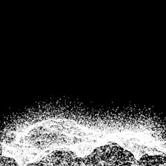 Obraz premium Abstract vector grayscale bubble mesh background. Point array. Futuristic style card. Elegant background for business presentations.