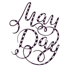 Happy May Day. Labour Day. Workers day illustration for greeting card