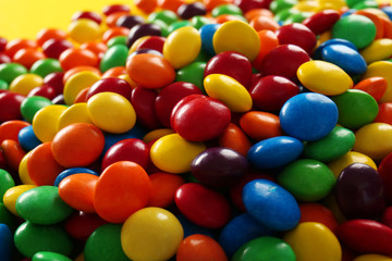 Fototapeta na wymiar Colorful candies, closeup