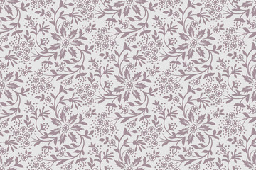 Vector flower seamless pattern background. Elegant texture for backgrounds. Classical luxury old fashioned floral ornament, seamless texture for wallpapers, textile, wrapping.