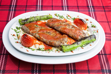 Turkish Kebab served with yogurt