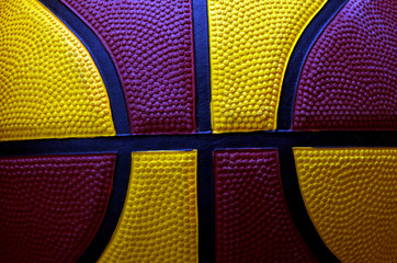 Red yellow basket ball