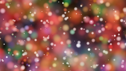 Beautiful colorful bokeh blurred background defocused lights