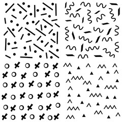 Design elements. Abstract line geometric background.