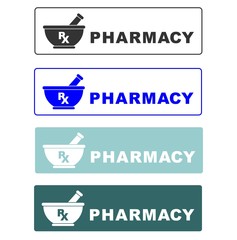 Pharmacy. Icon. Symbol. vector. medical. Sign. Health. logo. hospital