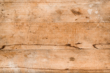 Alte, zerkratzte Holzplatte als Hintergrund, Holz Textur