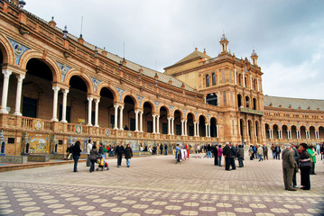 Obraz premium Plaza de España w Sewilli