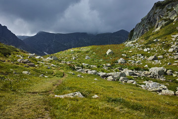 Fototapeta premium Amazing Landscape near The Seven Rila Lakes, Bulgaria