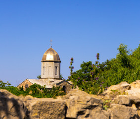 Fototapeta na wymiar View on orthodox church exterior