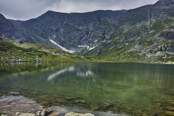 Amazing landscape of The Twin lake, The Seven Rila Lakes, Bulgaria