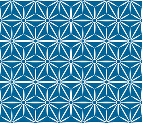 Vector Background, Japan Style #Geometric hemp-leaf pattern