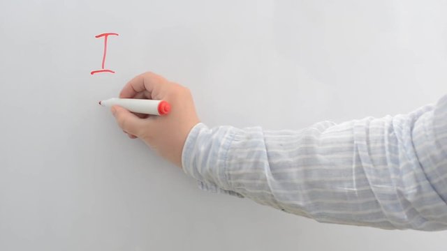 Phrase of the IPO.	We write with a marker.