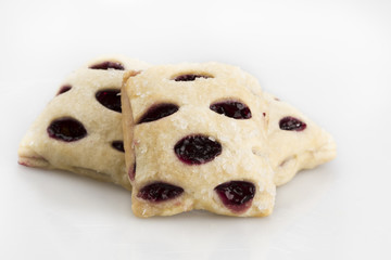 Berry Mini Strudels on White