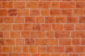 Brown tile wall Texture,Background.