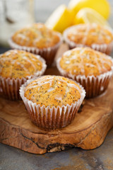 Lemon poppy seed muffins
