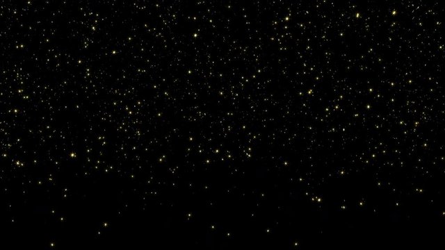 Fine Gold glitter falling confetti with Alpha Channel Matte