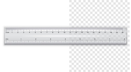 Plastic 20 centimeter ruler