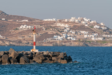 Mykonos island in summer season, Greece.