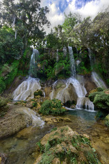 Fototapeta na wymiar El Nicho Waterfalls in Cuba