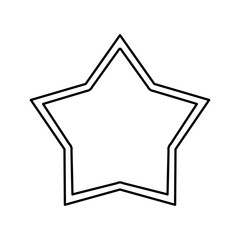 Star shape symbol icon vector illustration graphic design
