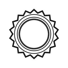 Award ribbon blank icon vector illustration graphic design