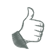 Thumb up like icon vector illustration graphic design